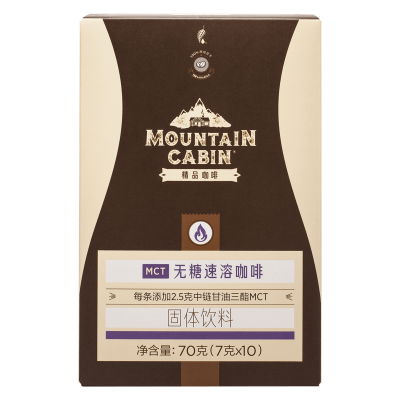 MOUNTAIN CABIN®MCT无糖速溶咖啡｜谢月开百货展示图